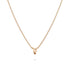 Initials Brick Alphabet Letter Necklace Rose Gold Layered Steel Jewellery